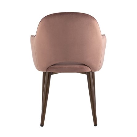 Стул Венера диамант NEW, велюр пыльно-розовый (ножки дерево) NP