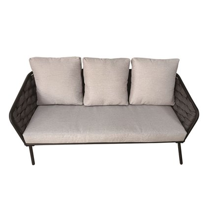 Набор мебели Фокси арт.GS057 антрацит, серый 1 уп. (стол+2кресла+диван) "Garden story"