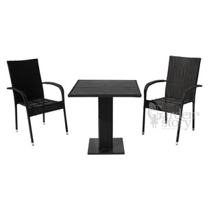 Набор мебели Парис мини с подушками арт.GS014/GS016 черный, серый "Garden story"