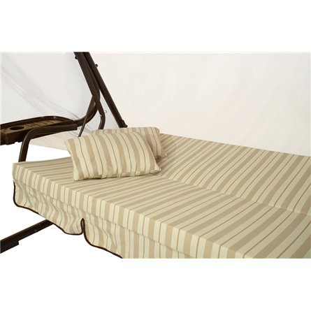 Качели садовые 3-х местные Турин меб.ткань арт.с1555