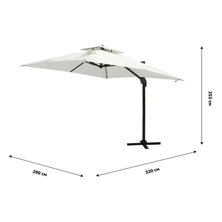 Зонт Килт (светло-бежевый), 1 уп. арт.KUM-820 "Garden story"