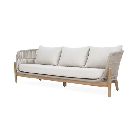 Набор мебели Риччи MAX арт.GS052 серый, серый 2 уп. (стол+2кресла+диван, серый, подушки серые) "Garden story"