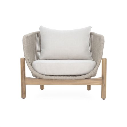 Набор мебели Риччи MAX арт.GS052 серый, серый 2 уп. (стол+2кресла+диван, серый, подушки серые) "Garden story"