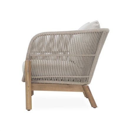 Набор мебели Риччи MAX арт.GS052 серый, серый 2 уп. (стол+2кресла+диван, серый, подушки серые) "Garden story"