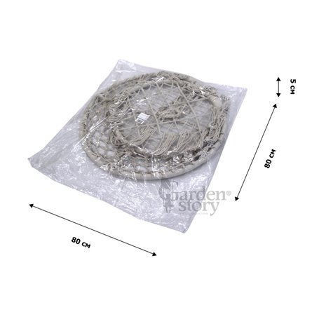 Кресло подвесное Фиби без подушки арт.ZRHC30-A/1 (корзина светло-серая, 1 уп.)