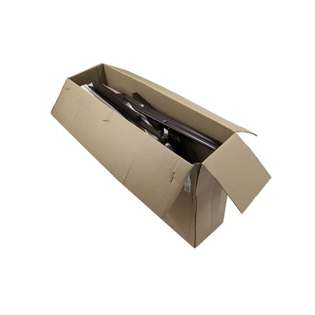 Кресло -шезлонг Леонардо арт.с446/82/1 1 шт. в уп. (каркас коричневый, ткань корич.-сер. полоска)