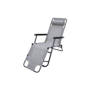 Кресло -шезлонг Бриз арт.ZRL010-A/1 (4 шт. в упаковке (каркас темно-серый, ткань серо-белая клетка) 