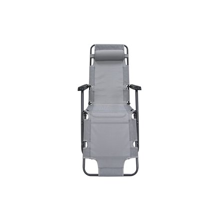 Кресло -шезлонг Бриз арт.ZRL010-A/1 (4 шт. в упаковке (каркас темно-серый, ткань серо-белая клетка)