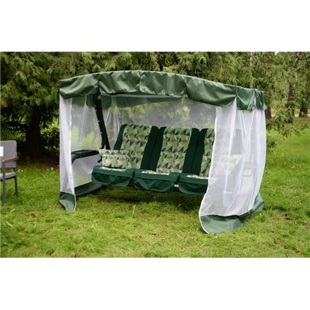 Качели садовые 3-х местные Палермо Премиум меб.ткань арт.с1495