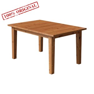 Раздвижной стол 147/204x95 СТУРНЭС (ШАНЬ) коричневый (2 уп.)