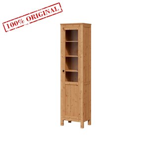 Шкаф-витрина ХЕМНЭС (Россия) дверь ст/пн 49*198*37 светло-коричневый (1уп.)