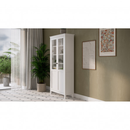 Шкаф-витрина ХЕМНЭС (Россия) с дверями пн/ст...