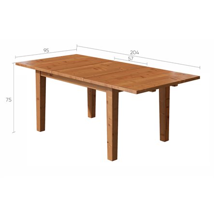 Раздвижной стол ИКЕА IKEA СТУРНЭС коричневый 147/204x95