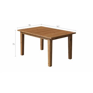 Раздвижной стол ИКЕА IKEA СТУРНЭС коричневый 147/204x95