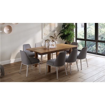 Раздвижной стол ИКЕА IKEA СТУРНЭС коричневый 147/204x95