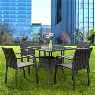 Комплект мебели AFM-4030A Brown (4+1)