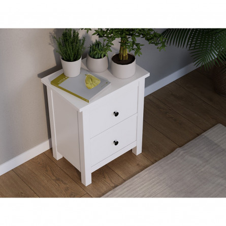 Тумба прикроватная 2 ящика ХЕМНЭС