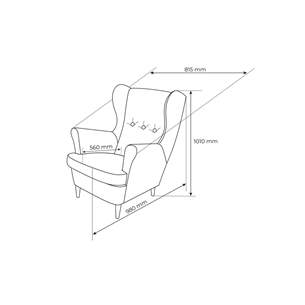 Кресло для отдыха Вало Twist 12 (turquoise)