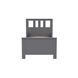 2.08.04.050.4 САГА кровать одинарная 90х200 серая 2.08.04.050.4 САГА кровать одинарная 90х200 серая