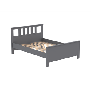 2.08.04.060.4 САГА кровать двойная 140х200 серая