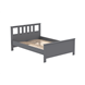 2.08.04.060.4 САГА кровать двойная 140х200 серая