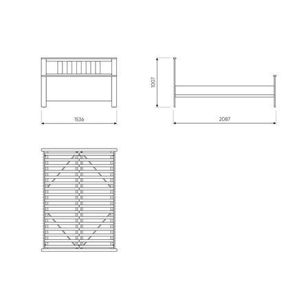 2.08.04.060.6 САГА кровать двойная 140х200 темно-бирюзовая