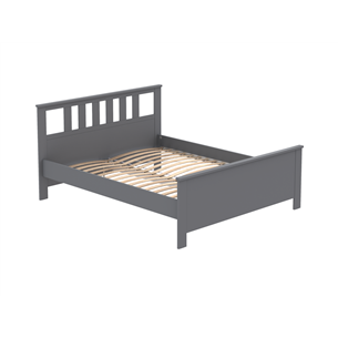 2.08.04.070.4 САГА кровать двойная 160х200 серая