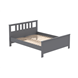 2.08.04.070.4 САГА кровать двойная 160х200 серая