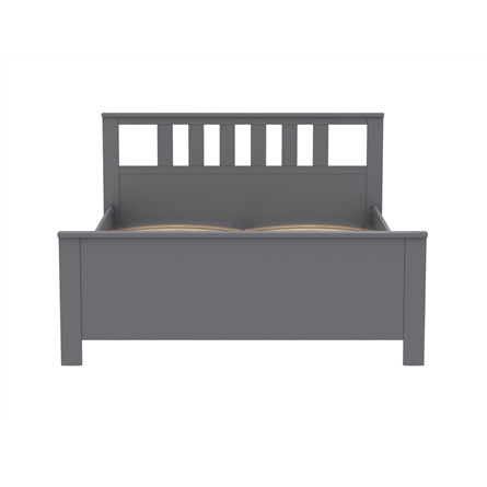2.08.04.070.4 САГА кровать двойная 160х200 серая