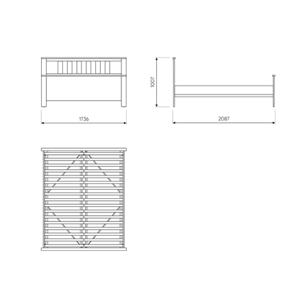 2.08.04.070.6 САГА кровать двойная 160х200 темно-бирюзовая