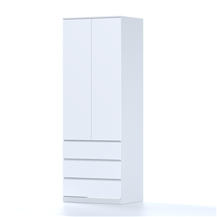 S01187 Варма Стор 80 шкаф распашной 222х80х57, белый