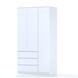 S01200 Варма Стор 123 шкаф распашной 222х123х57, белый