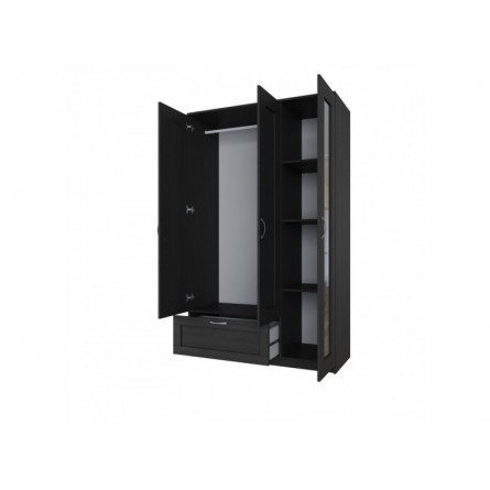 Шкаф СИРИУС трехдверный с выдвижным ящиком, цвет Дуб Венге