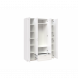 BRIMNES / СИРИУС шкаф четырехдверный с одним выдвижным ящиком, цвет Белый
