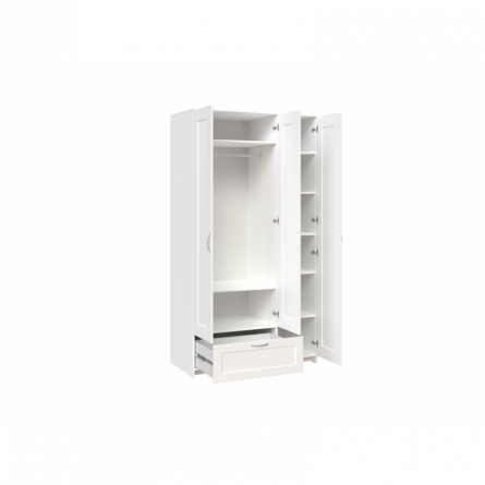 Шкаф СИРИУС трёхдверный с одним выдвижным ящиком и зеркалом, цвет Дуб Сонома