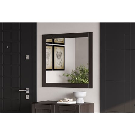 Зеркало СИРИУС квадратное настенное, цвет Дуб Венге