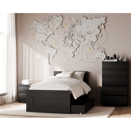 Комод КАСТОР с пятью ящиками, цвет Дуб Венге