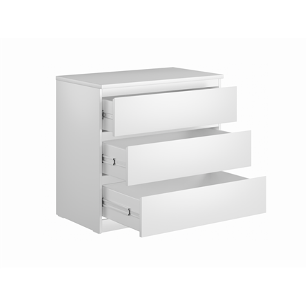 Комод МАЛЬТА с тремя выдвижными ящиками, цвет белый