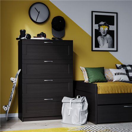 Комод СИРИУС с четырьмя ящиками, цвет Дуб Венге