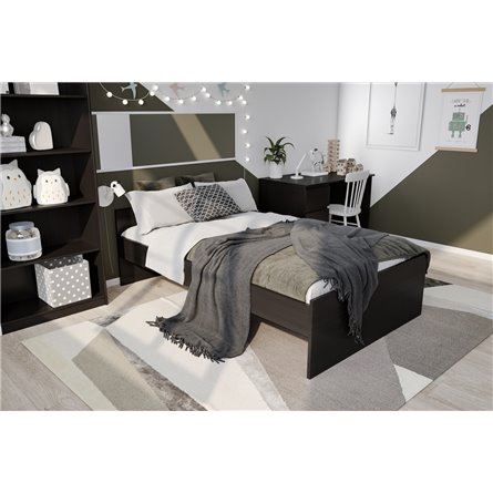 Кровать ОРИОН двухспальная с ортопедическим основанием 120х200, цвет Дуб Венге