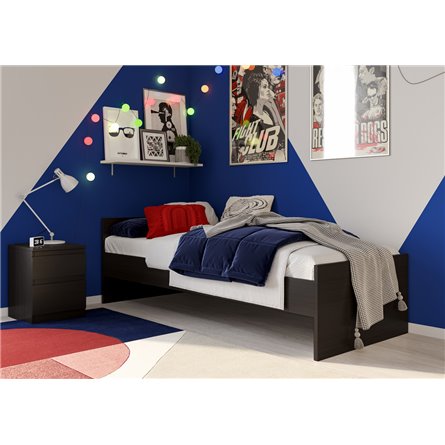 Кровать ОРИОН односпальная с ортопедическим основанием 80х200, цвет Дуб Венге