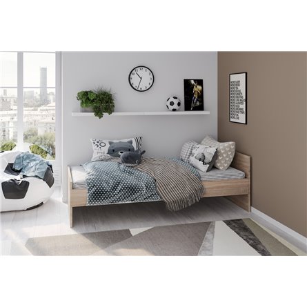 Кровать ОРИОН односпальная с ортопедическим основанием 90х200, цвет Дуб Сонома