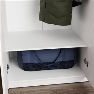 Полка ПЕГАС для шкафа широкая, цвет белый