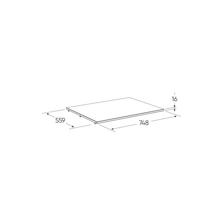 Полка СИРИУС для шкафа, цвет Дуб Сонома