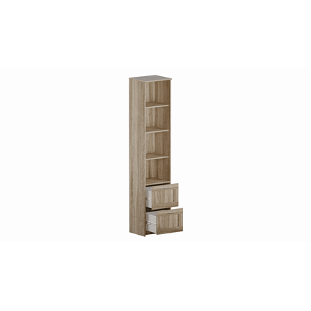 с двумя ящиками и четырьмя полками