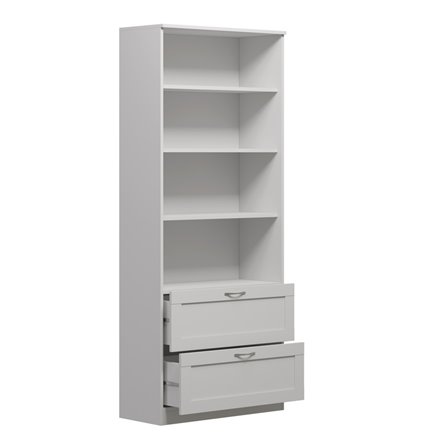 с двумя ящиками и четырьмя полками