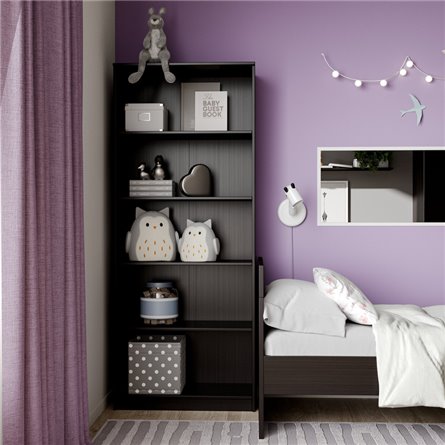 Стеллаж СИРИУС широкий, с пятью полками, цвет Дуб Венге