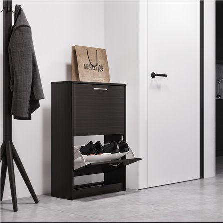 Тумба ОРИОН с двумя полками для обуви, цвет Дуб Венге