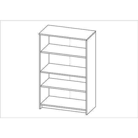 Тумба СИРИУС двухдверная высокая, цвет Дуб Сонома