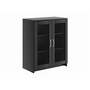 BRIMNES / СИРИУС тумба двухдверная с двумя стеклянными дверьми